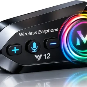 Fire Turtle Y12 Bluetooth Helmet Headset with Dual Phone, Music, GPS.